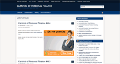Desktop Screenshot of carnivalofpersonalfinance.com