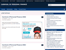 Tablet Screenshot of carnivalofpersonalfinance.com